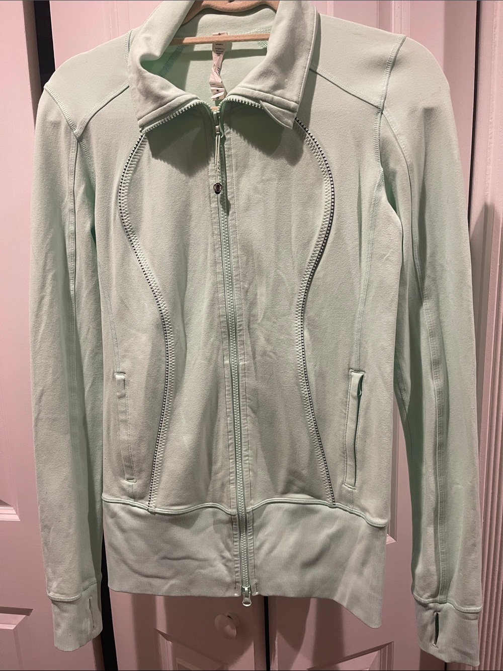 lululemon athletica Light Mint Full-Zip Athletic Jacket
